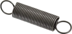 Made in USA - 3/4" OD, 20.24 Lb Max Load, 7.17" Max Ext Len, 0.072" Wire Diam Spring - 4.62 Lb/In Rating, 3.25 Lb Init Tension, 3-1/2" Free Length - Industrial Tool & Supply