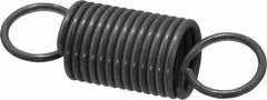 Made in USA - 3/4" OD, 27.61 Lb Max Load, 3.83" Max Ext Len, 0.08" Wire Diam Spring - 17.02 Lb/In Rating, 4.9 Lb Init Tension, 2-1/2" Free Length - Industrial Tool & Supply