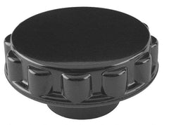Gibraltar - 3" Head, Fluted Knob - Bushing with Set Screw, Phenolic, with Glossy Finish - Industrial Tool & Supply