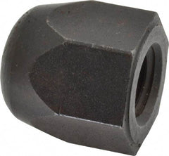 Morton Machine Works - 5/8-11" UNC, 1-1/16" Width Across Flats, Black Oxide Finish, Steel Acorn Nut - 1-3/16" Overall Height, TCMAI - Industrial Tool & Supply