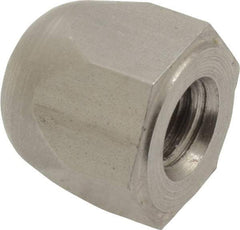 Morton Machine Works - 5/16-18" UNC, 5/8" Width Across Flats, Uncoated, Stainless Steel Acorn Nut - 5/8" Overall Height, Grade 303, TCMAI - Industrial Tool & Supply