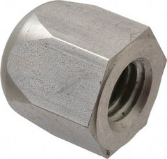 Morton Machine Works - 1/2-13" UNC, 7/8" Width Across Flats, Uncoated, Stainless Steel Acorn Nut - 15/16" Overall Height, Grade 303, TCMAI - Industrial Tool & Supply