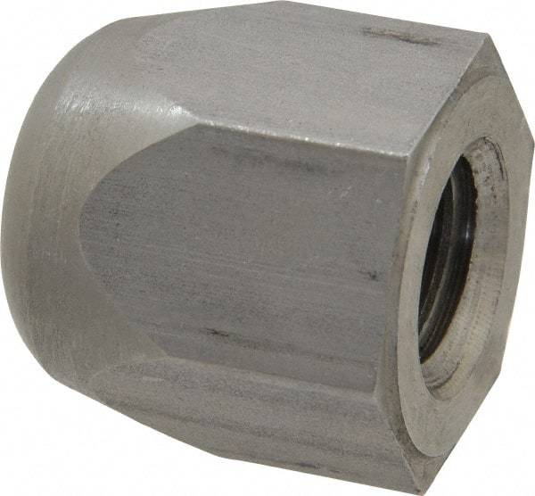 Morton Machine Works - 5/8-11" UNC, 1-1/16" Width Across Flats, Uncoated, Stainless Steel Acorn Nut - 1-3/16" Overall Height, Grade 303, TCMAI - Industrial Tool & Supply