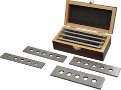 Value Collection - 8 Piece, 6 Inch Long Tool Steel Parallel Set - 1 to 1-3/4 Inch High, 3/16 to 3/16 Inch Thick, 55-62 RC Hardness, Sold as 4 Pair - Industrial Tool & Supply