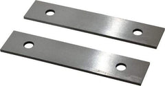 Value Collection - 6" Long x 1-1/4" High x 1/8" Thick, Tool Steel Parallel - 0.0002" Parallelism, Sold as Matched Pair - Industrial Tool & Supply