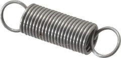 Made in USA - 3/16" OD, 2.16 Lb Max Load, 1.43" Max Ext Len, 0.02" Wire Diam Spring - 2.28 Lb/In Rating, 0.27 Lb Init Tension, 3/4" Free Length - Industrial Tool & Supply