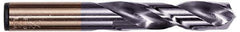 Hertel - #1 135° Spiral Flute Cobalt Screw Machine Drill Bit - TiAlN Finish, Right Hand Cut, 1-5/16" Flute Length, 2-7/16" OAL, Split Point, Straight Shank - Industrial Tool & Supply