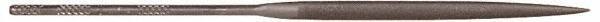 Grobet - 5-1/2" Needle Precision Swiss Pattern Marking File - Round Handle - Industrial Tool & Supply