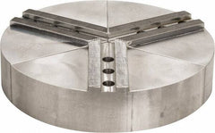 H & R Manufacturing - 11" Chuck Capacity, 1.5mm x 60° Serrated Attachment, Round Soft Lathe Chuck Jaw - 3 Jaws, Aluminum, 1.181" Btw Mount Hole Ctrs, 5" Long x 10" Wide x 2" High, 0.63" Groove, 12mm Fastener - Industrial Tool & Supply