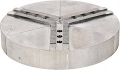 H & R Manufacturing - 11" Chuck Capacity, 1.5mm x 60° Serrated Attachment, Round Soft Lathe Chuck Jaw - 3 Jaws, Aluminum, 1.181" Btw Mount Hole Ctrs, 5" Long x 12" Wide x 2" High, 0.63" Groove, 12mm Fastener - Industrial Tool & Supply