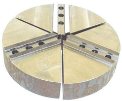 H & R Manufacturing - 12" Chuck Capacity, 1.5mm x 60° Serrated Attachment, Round Soft Lathe Chuck Jaw - 3 Jaws, Cast Iron, 1.181" Btw Mount Hole Ctrs, 6" Long x 12" Wide x 4" High, 0.71" Groove, 14mm Fastener - Industrial Tool & Supply