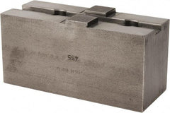 H & R Manufacturing - 12" Chuck Capacity, Tongue & Groove Attachment, Square Soft Lathe Chuck Jaw - Steel, 2-1/2" Btw Mount Hole Ctrs, 4-7/8" Long x 2" Wide x 2-3/8" High, 1/2" Groove - Industrial Tool & Supply