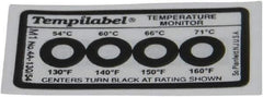 Tempil - 54/60/66/71°C Temp Indicating Label - Industrial Tool & Supply