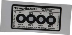 Tempil - 52/66/79/93°C Temp Indicating Label - Industrial Tool & Supply