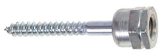 ITW Buildex - 3/8" Zinc-Plated Steel Vertical (End Drilled) Mount Threaded Rod Anchor - 5/8" Diam x 1-1/4" Long, 2,200 Lb Ultimate Pullout, For Use with Steel - Industrial Tool & Supply