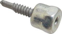 ITW Buildex - 1/4" Zinc-Plated Steel Vertical (End Drilled) Mount Threaded Rod Anchor - 5/8" Diam x 1" Long, 446 Lb Ultimate Pullout, For Use with Steel - Industrial Tool & Supply