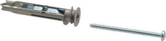 Buildex - #8 Screw, 9/16" Diam, 2-1/2" Long, 3/8 to 1/2" Thick, Self Drilling Drywall & Hollow Wall Anchor - Zinc, Grade 3, Use in Drywall - Industrial Tool & Supply