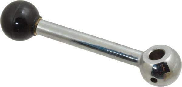 Gibraltar - 1 Offset Arm, 3/8" Hole, Reamed Clamping Handle - 1" Hub Diam, 15/16" Ball Diam - Industrial Tool & Supply