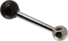 Gibraltar - 1 Offset Arm, 3/8-16" Hole, Tapped Clamping Handle - 25/32" Hub Diam, 13/16" Ball Diam - Industrial Tool & Supply
