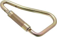 Miller - 400 Lb. Capacity Locking Carabiner - 2 Inch, Screw Lock Gate, Steel - Industrial Tool & Supply