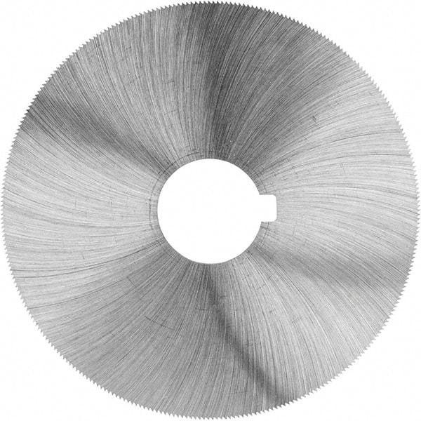Made in USA - 1" Diam x 0.006" Blade Thickness, 3/8" Arbor Hole Diam, 98 Teeth, High Speed Steel Jeweler's Saw - Uncoated - Industrial Tool & Supply