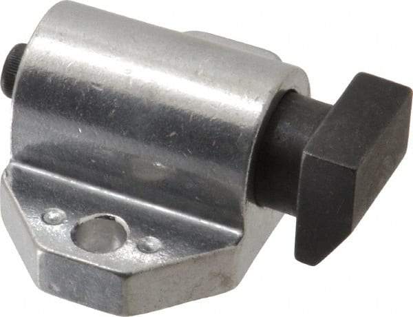 Gibraltar - 2" Body Width x 1-3/8" Body Len, 1/4" Stroke Len, 1-1/2" Btw Mt Hole Ctrs, 1-7/32" Btw Mt Hole & Edge, Tangless Square Spring Locating Stop - 32 Lb Mid End Force, 3/4" Stop Head Width x 3/4" Stop Head Height - Industrial Tool & Supply