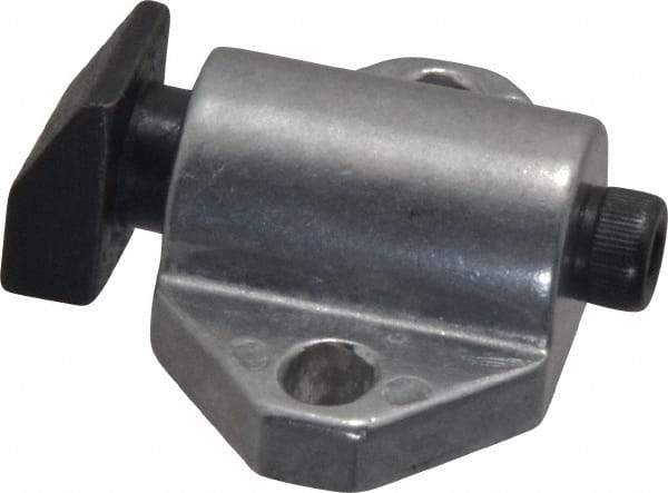 Gibraltar - 1-1/2" Body Width x 1" Body Len, 3/16" Stroke Len, 1-1/8" Btw Mt Hole Ctrs, 7/8" Btw Mt Hole & Edge, Tangless Square Spring Locating Stop - 14 Lb Mid End Force, 5/8" Stop Head Width x 5/8" Stop Head Height - Industrial Tool & Supply