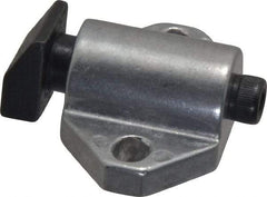 Gibraltar - 1-1/2" Body Width x 1" Body Len, 3/16" Stroke Len, 1-1/8" Btw Mt Hole Ctrs, 7/8" Btw Mt Hole & Edge, Tangless Square Spring Locating Stop - 14 Lb Mid End Force, 5/8" Stop Head Width x 5/8" Stop Head Height - Industrial Tool & Supply