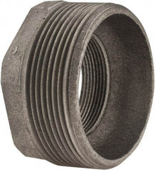 Made in USA - Size 3 x 2", Class 150, Cast Iron Black Pipe Hex Bushing - 300 psi, Threaded End Connection - Industrial Tool & Supply