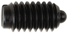 TE-CO - 5/16-18, 9/16" Thread Length, 1/12" Plunger Projection, Steel Threaded Spring Plunger - Industrial Tool & Supply
