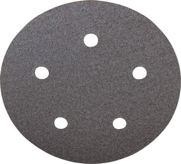 Norton - 5" Diam, 80 Grit, Aluminum Oxide Hook & Loop Disc - Medium Grade, Coated, B Weight Paper Backing, Series A275 - Industrial Tool & Supply