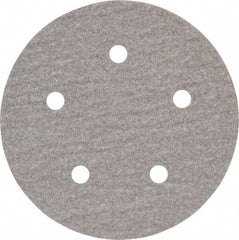 Norton - 5" Diam, 100 Grit, Aluminum Oxide Hook & Loop Disc - Fine Grade, Coated, B Weight Paper Backing, Series A275 - Industrial Tool & Supply