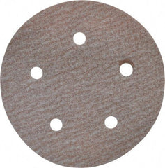 Norton - 5" Diam, 150 Grit, Aluminum Oxide Hook & Loop Disc - Very Fine Grade, Coated, B Weight Paper Backing, Series A275 - Industrial Tool & Supply
