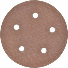 Norton - 5" Diam, 800 Grit, Aluminum Oxide Hook & Loop Disc - Extra Fine Grade, Coated, B Weight Paper Backing, Series A275 - Industrial Tool & Supply