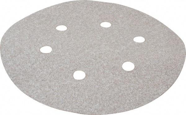 Norton - 6" Diam, 80 Grit, Aluminum Oxide Hook & Loop Disc - Medium Grade, Coated, B Weight Paper Backing, Series A275 - Industrial Tool & Supply