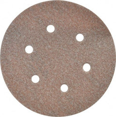 Norton - 6" Diam, 100 Grit, Aluminum Oxide Hook & Loop Disc - Fine Grade, Coated, B Weight Paper Backing, Series A275 - Industrial Tool & Supply
