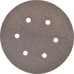Norton - 6" Diam, 120 Grit, Aluminum Oxide Hook & Loop Disc - Fine Grade, Coated, B Weight Paper Backing, Series A275 - Industrial Tool & Supply