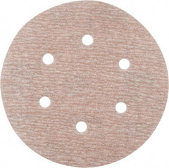 Norton - 6" Diam, 280 Grit, Aluminum Oxide Hook & Loop Disc - Extra Fine Grade, Coated, B Weight Paper Backing, Series A275 - Industrial Tool & Supply