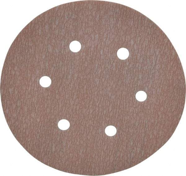 Norton - 6" Diam, 1,000 Grit, Aluminum Oxide Hook & Loop Disc - Super Fine Grade, Coated, B Weight Paper Backing, Series A275 - Industrial Tool & Supply