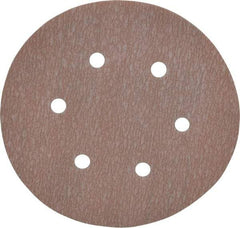Norton - 6" Diam, 1,000 Grit, Aluminum Oxide Hook & Loop Disc - Super Fine Grade, Coated, B Weight Paper Backing, Series A275 - Industrial Tool & Supply