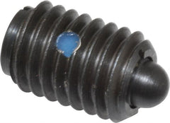 TE-CO - 1/2-13, 3/4" Thread Length, 0.151" Plunger Projection, Steel Threaded Spring Plunger - Industrial Tool & Supply