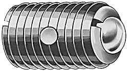 TE-CO - M8x1.25, 4.98mm Ball Diam, 16mm Body Length, 1.5mm Max Ball Reach, Threaded Ball Plunger - Industrial Tool & Supply