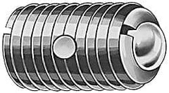 TE-CO - M8x1.25, 4.98mm Ball Diam, 16mm Body Length, 1.5mm Max Ball Reach, Threaded Ball Plunger - Industrial Tool & Supply