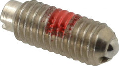 TE-CO - 10-32, 0.093" Ball Diam, 33/64" Body Length, 0.025" Max Ball Reach, Threaded Ball Plunger - Industrial Tool & Supply