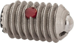 TE-CO - 3/8-16, 0.187" Ball Diam, 5/8" Body Length, 0.048" Max Ball Reach, Threaded Ball Plunger - Industrial Tool & Supply
