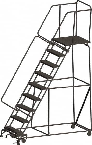 Ballymore - Rolling & Wall Mounted Ladders & Platforms Type: Rolling Warehouse Ladder Style: Rolling Safety Ladder - Industrial Tool & Supply