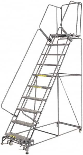 Ballymore - Rolling & Wall Mounted Ladders & Platforms Type: Rolling Warehouse Ladder Style: Rolling Safety Ladder - Industrial Tool & Supply