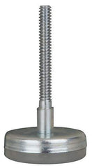 Gibraltar - 1/2-13 Bolt Thread, Stud Mount Leveling Pad & Mount - 500 Max Lb Capacity, 3-3/16" Base Diam, 4" Thread Length - Industrial Tool & Supply