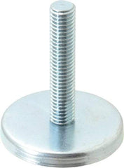 Gibraltar - 1/2-13 Bolt Thread, Stud Mount Leveling Pad & Mount - 500 Max Lb Capacity, 2.4" Base Diam, 2" Thread Length - Industrial Tool & Supply