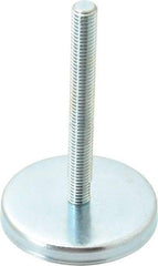 Gibraltar - 1/2-13 Bolt Thread, Stud Mount Leveling Pad & Mount - 500 Max Lb Capacity, 3-3/16" Base Diam, 4" Thread Length - Industrial Tool & Supply